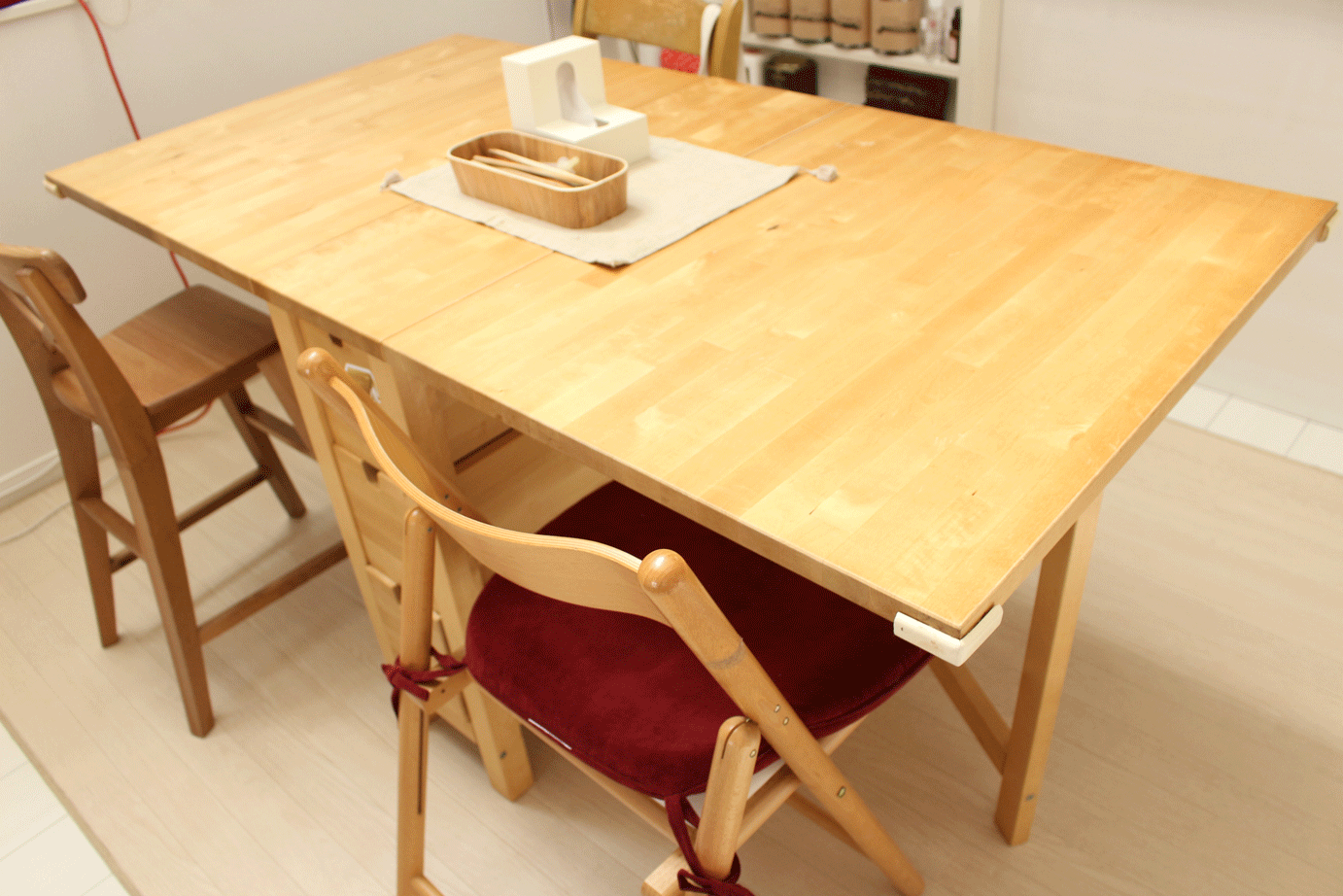 ピエールさま専用　IKEA ノールデン　バタフライテーブル組み立てた形でお渡しします